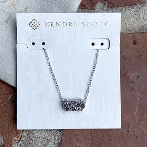 Kendra Scott Platinum Drusy Necklace